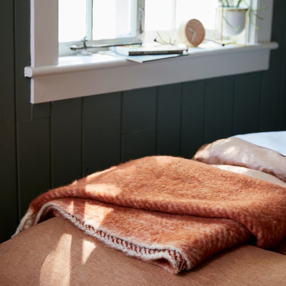 Brushed Herringbone Throw West Elm UK
